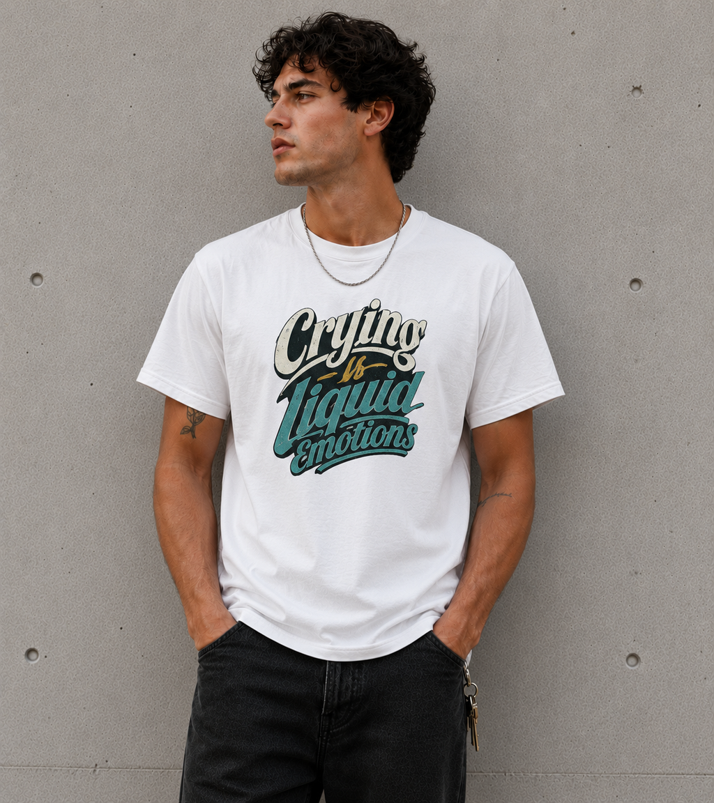 Crying Is Healing Emotions Graphic T-Shirt