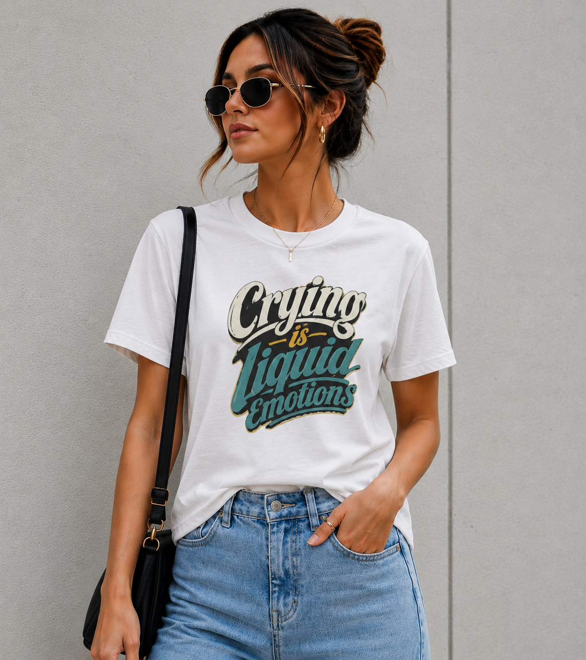 Crying Is Healing Emotions Graphic T-Shirt