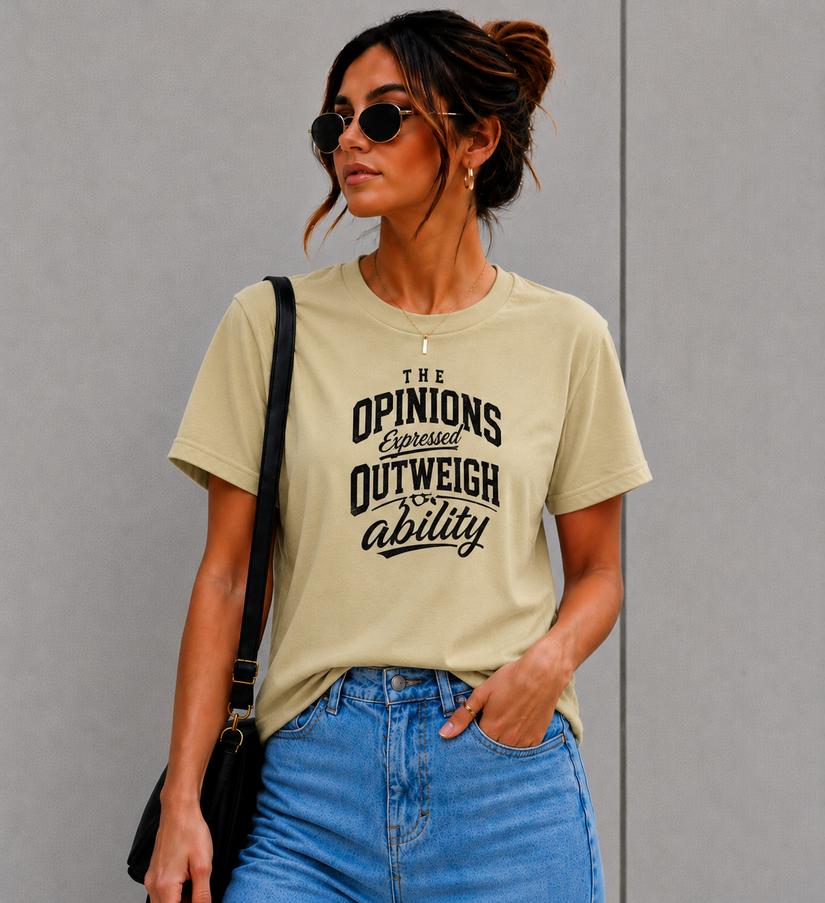 Opinions Doesn’t Outweigh Your Ability Motivational T-Shirt – Confidence Quote Graphic Tee