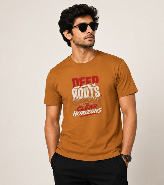 Deep Roots, Strong Faith Christian Graphic T-Shirt