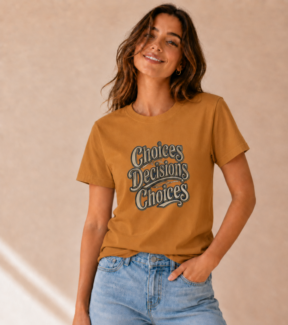 Choices, Decisions, Choices Motivational Graphic T-Shirt